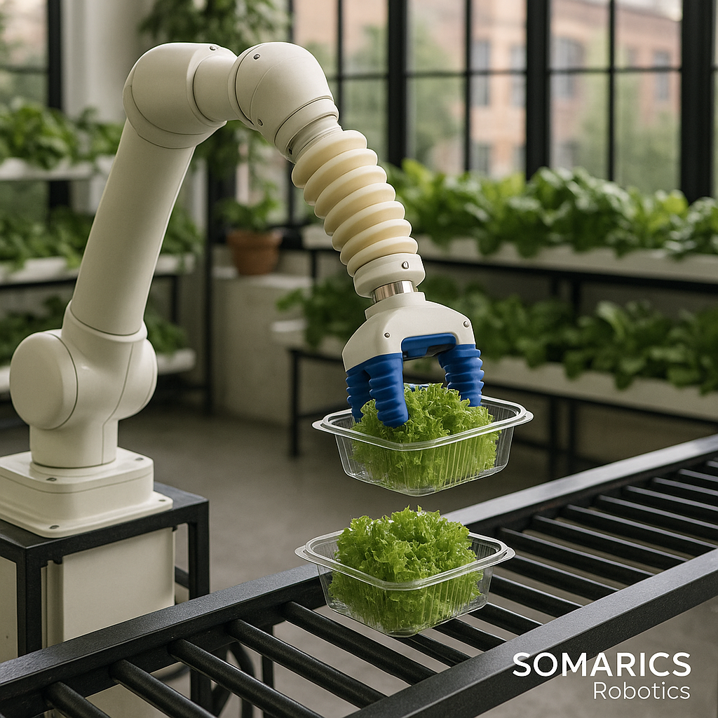 Smart Last-Meter Automation in Urban Agri-Logistics: Enabling Precision Harvesting and Packaging Through Soft Robotics!