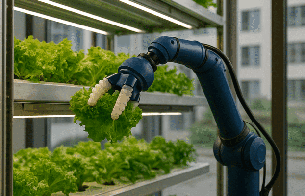 Urban Vertical Farming and Smart Agri-Logistics: The Role of Soft Robotics in Feeding Tomorrow’s Cities!